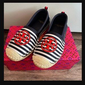Tory Burch Tory Water Espadrille Perfect Navy/New Ivory Neoprene Shoes